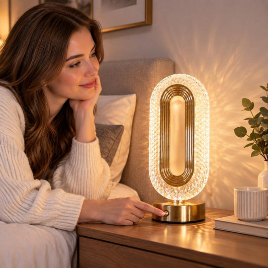 🎁✨Rechargeable Luxury Crystal LED Night Light Lamp