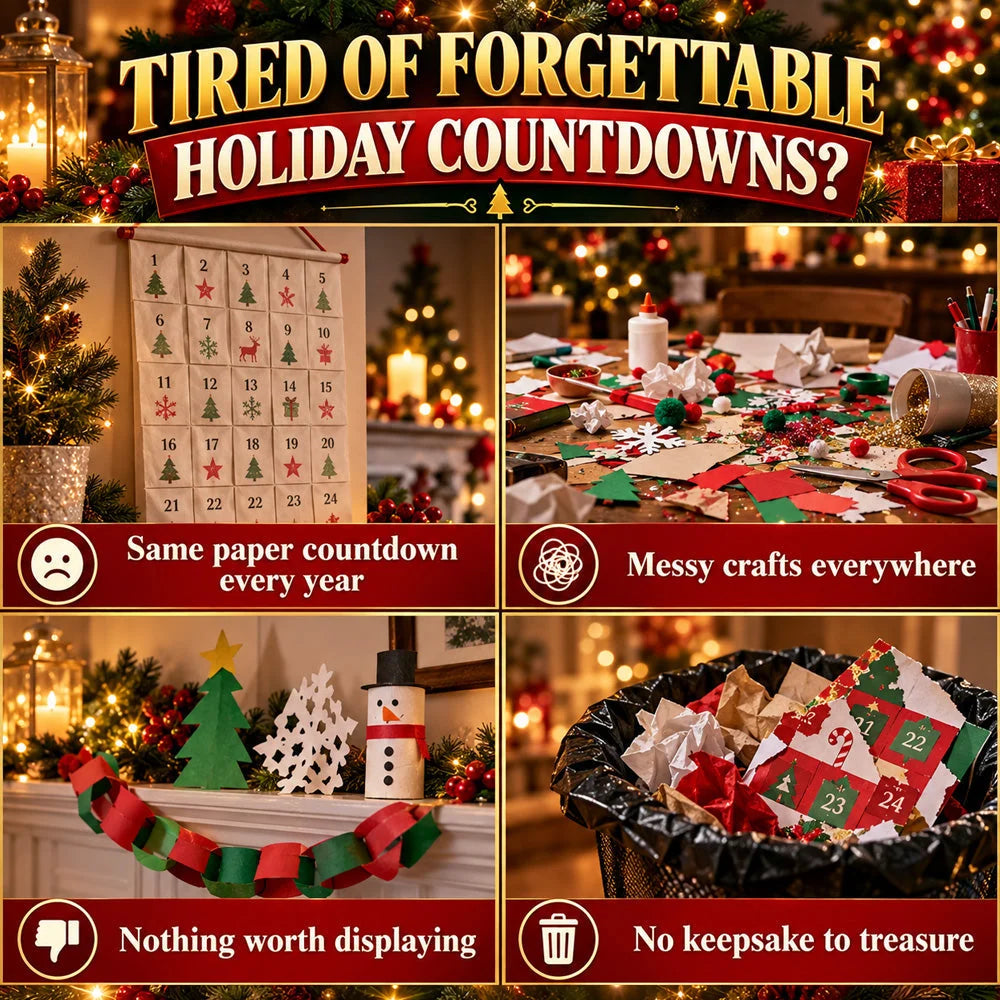 🎄24-Day Mini Christmas Brick Ornament Advent Calendar | 24 Unique Buildable Holiday Ornaments to Create, Hang & Keep 🧱