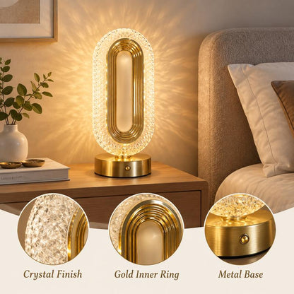 🎁✨Rechargeable Luxury Crystal LED Night Light Lamp